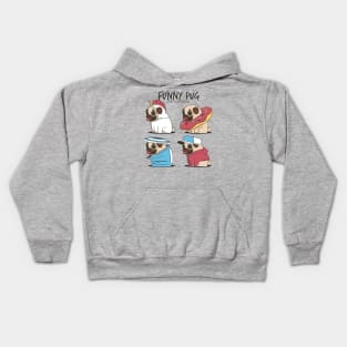 Funny pug Kids Hoodie